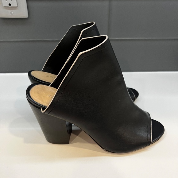 Joes Black Leather Open Toe Mule, Size 9 - Picture 2 of 6